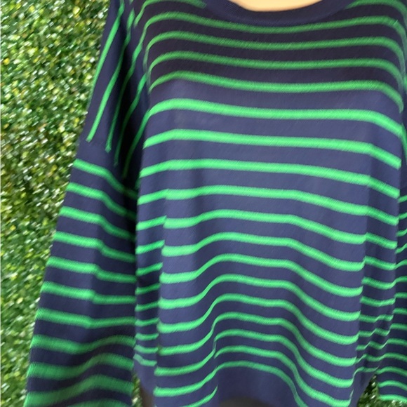 J Crew Striped Drop-Shoulder Pullover 100% Merino Wool Size S - Picture 4 of 12